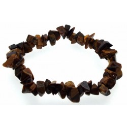 Tigers Eye Gemstone Chip Bracelet